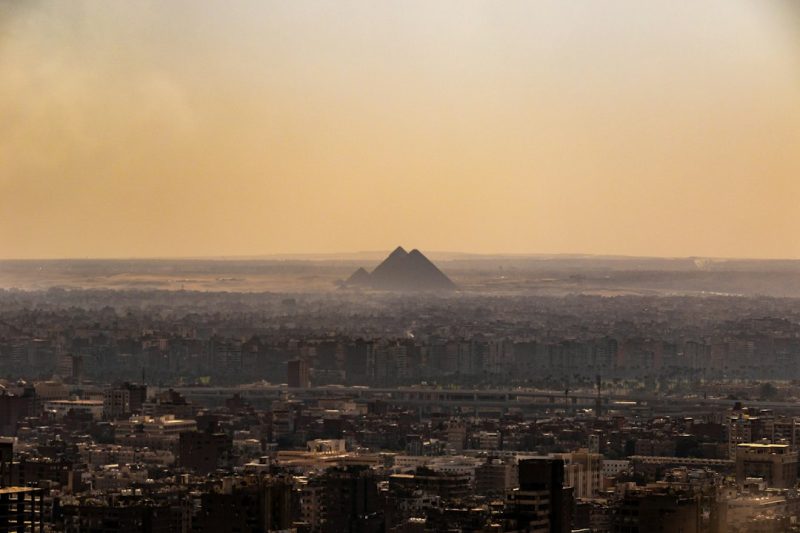 Cairo and the pyramids in Egypt